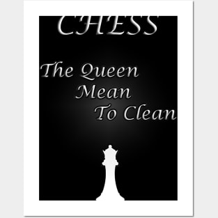 Chess Slogan - The Queen Posters and Art